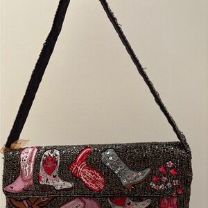 Made in India Boot Beaded Bag